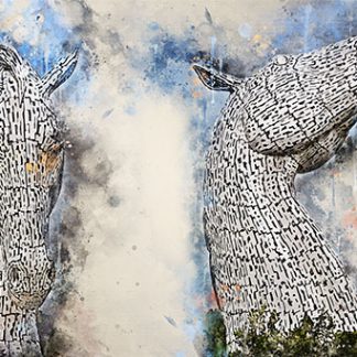 The Kelpies, Falkirk, Scotland canvas print