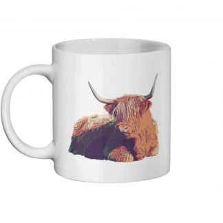 Ceramic Mug 11oz Highland Cow recolor effect