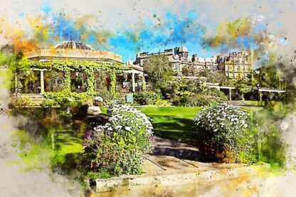 Canvas print, Valley Gardens in Harrogate (from calendar - April 23) stunning digital art in a range of sizes