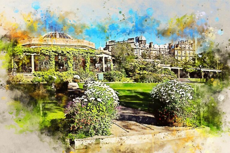 Canvas print, Valley Gardens in Harrogate (from calendar April 23