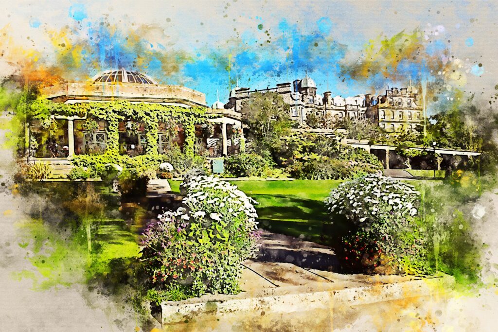 Canvas print, Valley Gardens in Harrogate (from calendar April 23