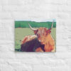 Highland cow in bold colours canvas wall art print - Image 5